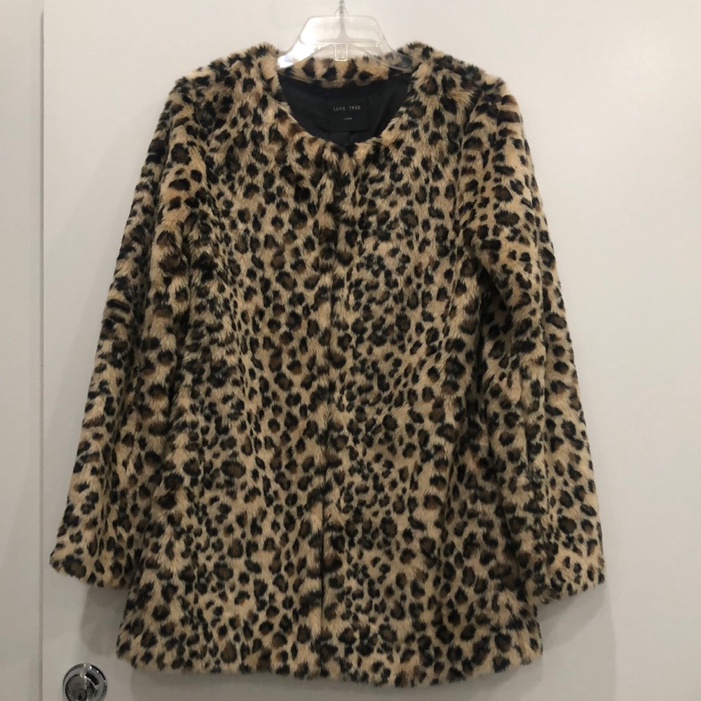 Faux Cheetah Print Fur